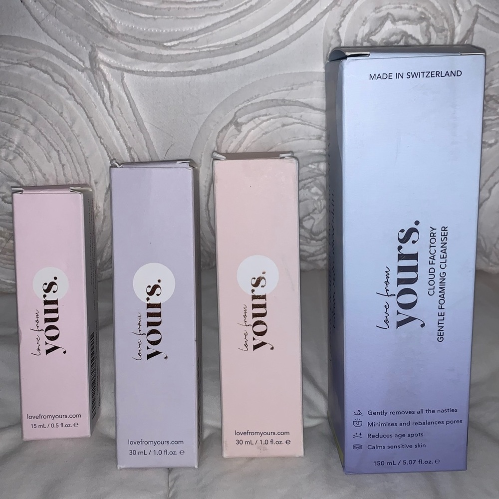Love FromYours Moisturizers Cleanser Serum Bundle